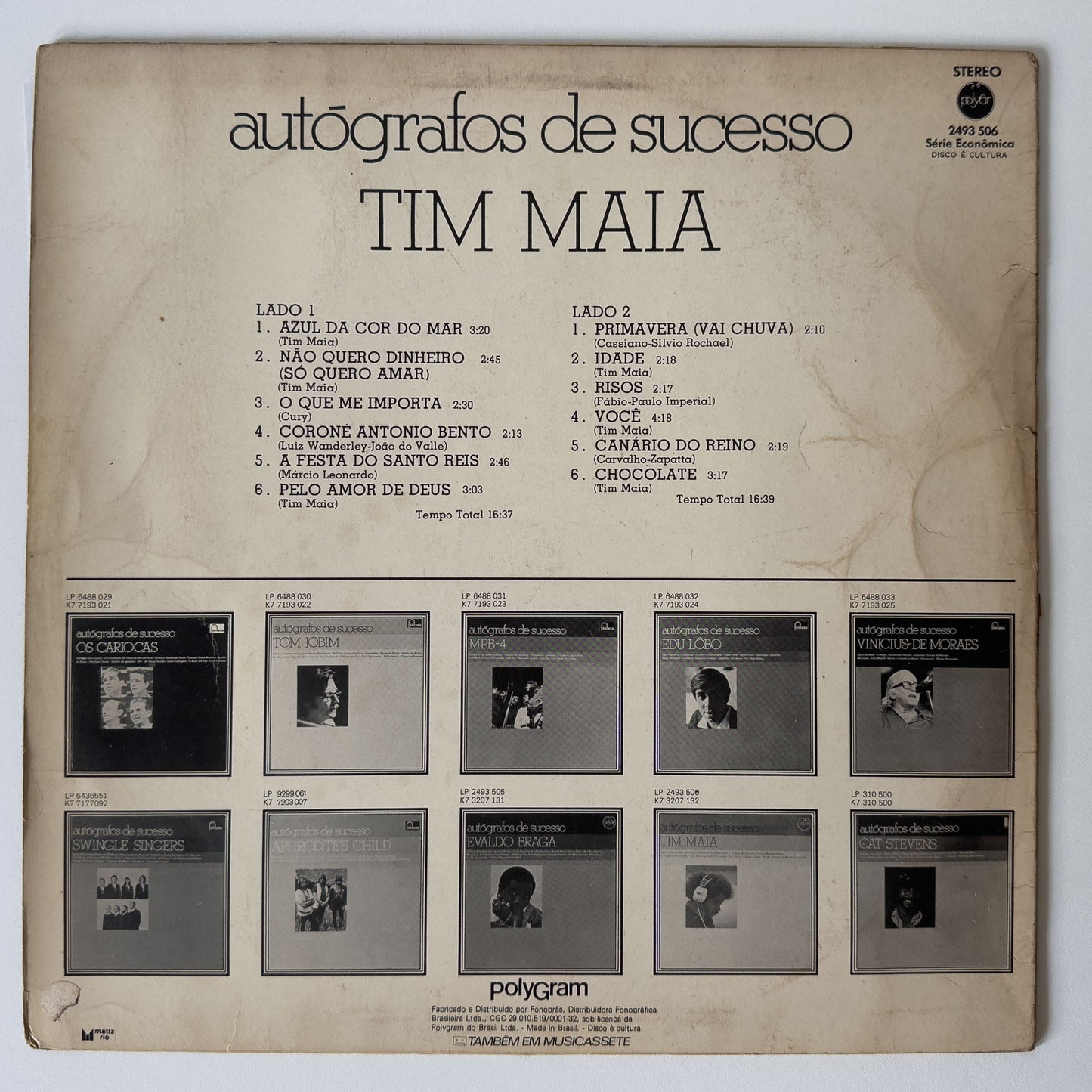 Tim Maia - Autógrafos De Sucesso (LP)