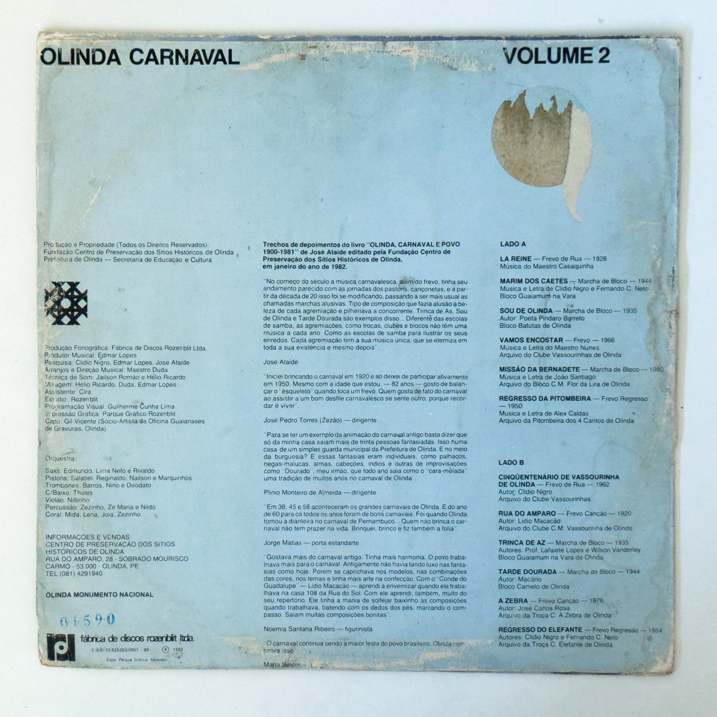 Olinda Carnaval Volume 2 (LP)