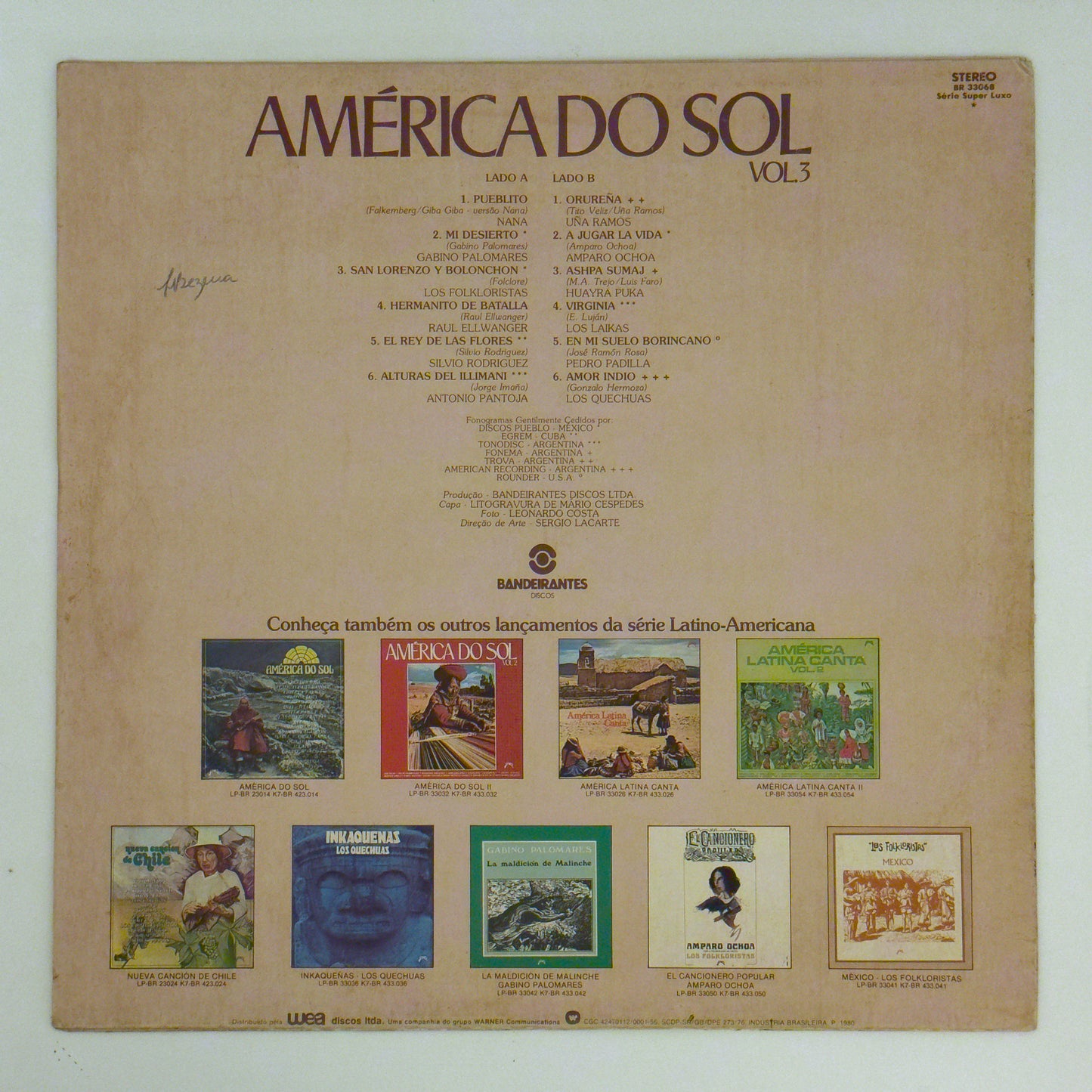 América Do Sol - Vol 3 (LP)