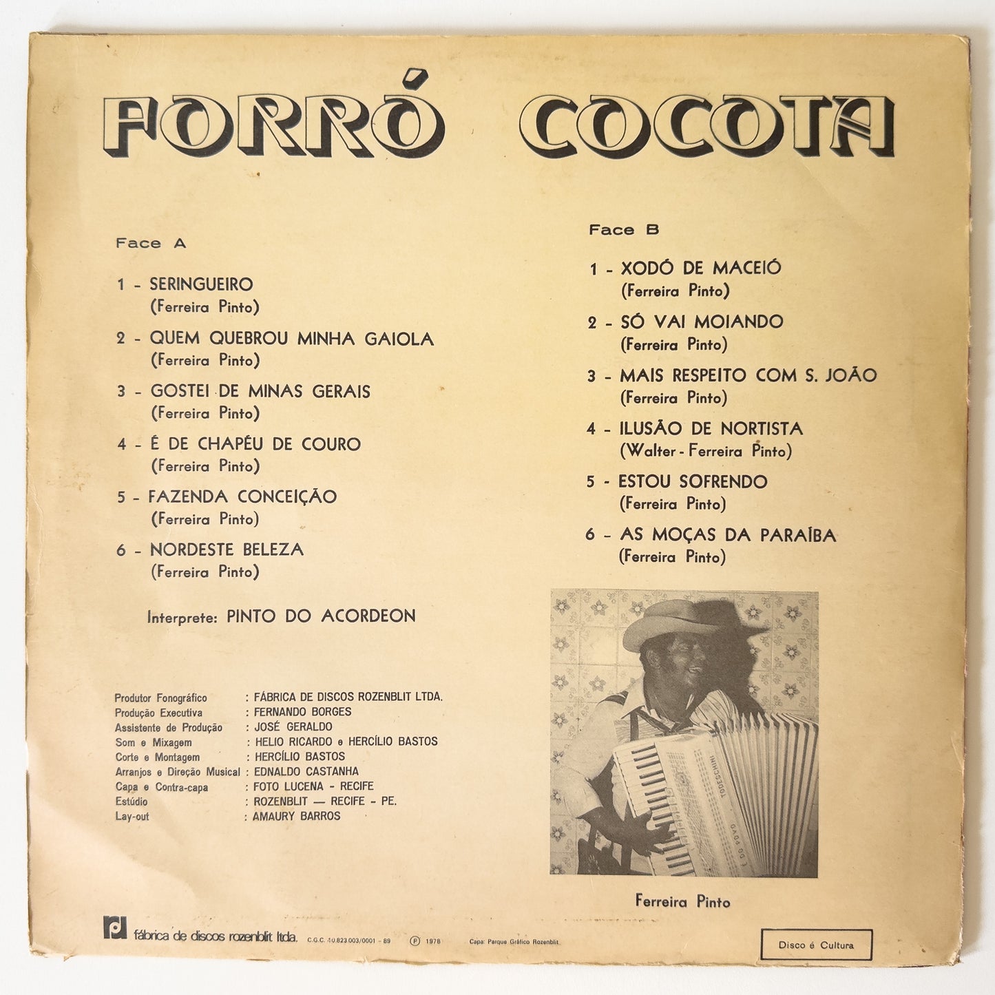 Pinto Do Acordeon - Forró Cocota (LP)