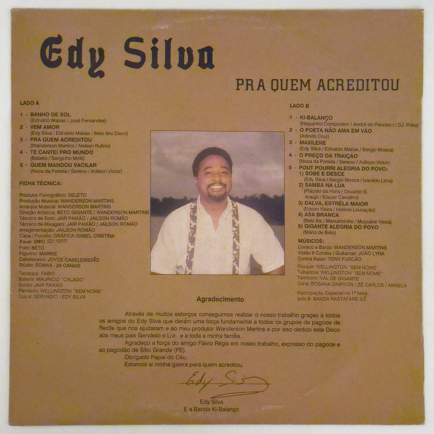 Edy Silva - Pra Quem Acreditou (LP)