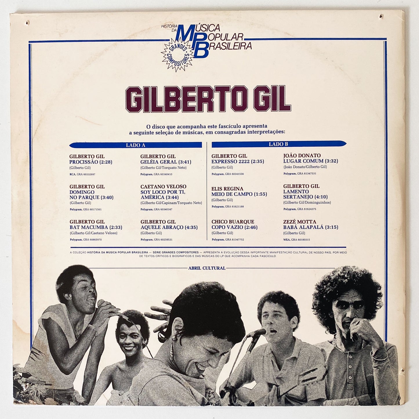 História Da Música Popular Brasileira - Gilberto Gil (LP)