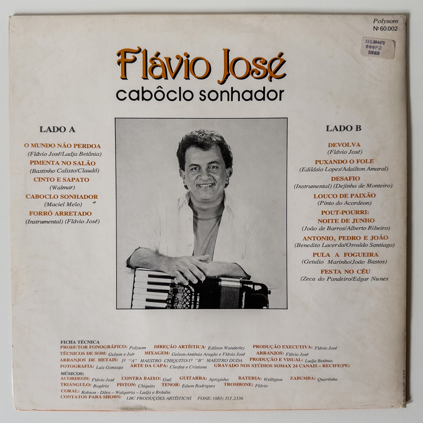 Flávio José - Caboclo Sonhador (LP)