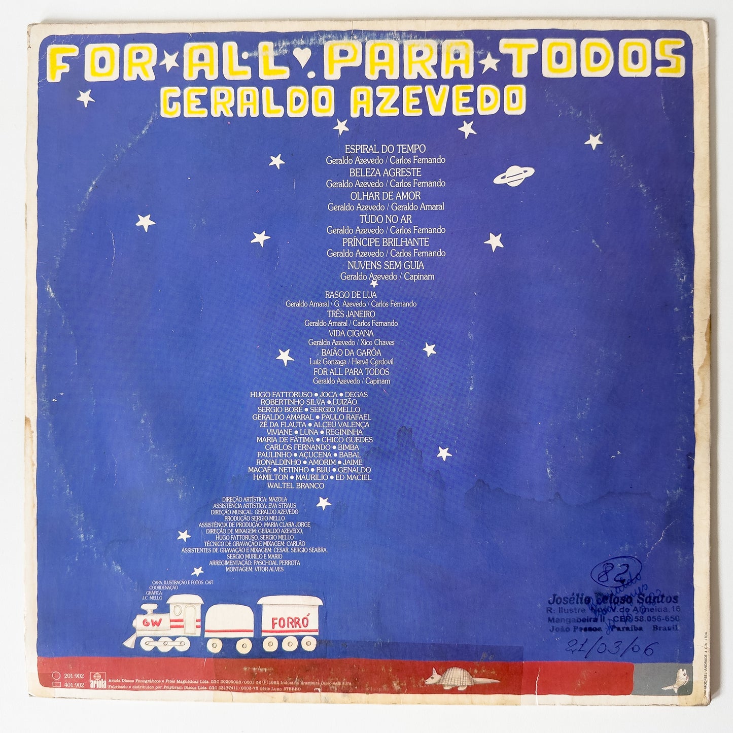 Geraldo Azevedo - For All Para Todos (LP)