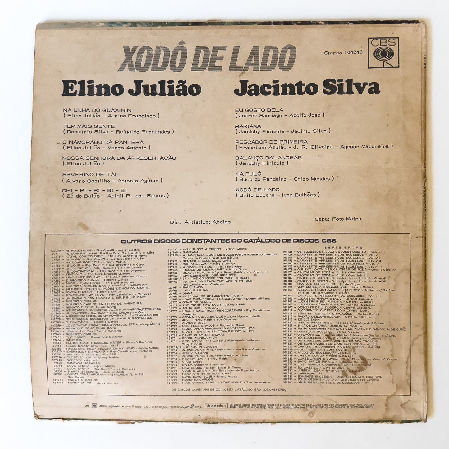 Jacinto Silva e Elino Julião - Xodó De Lado (LP)