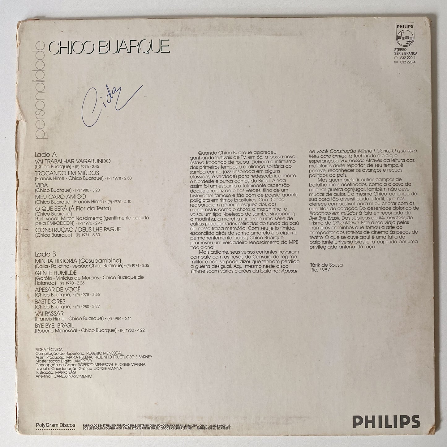 Chico Buarque - Personalidade (LP)