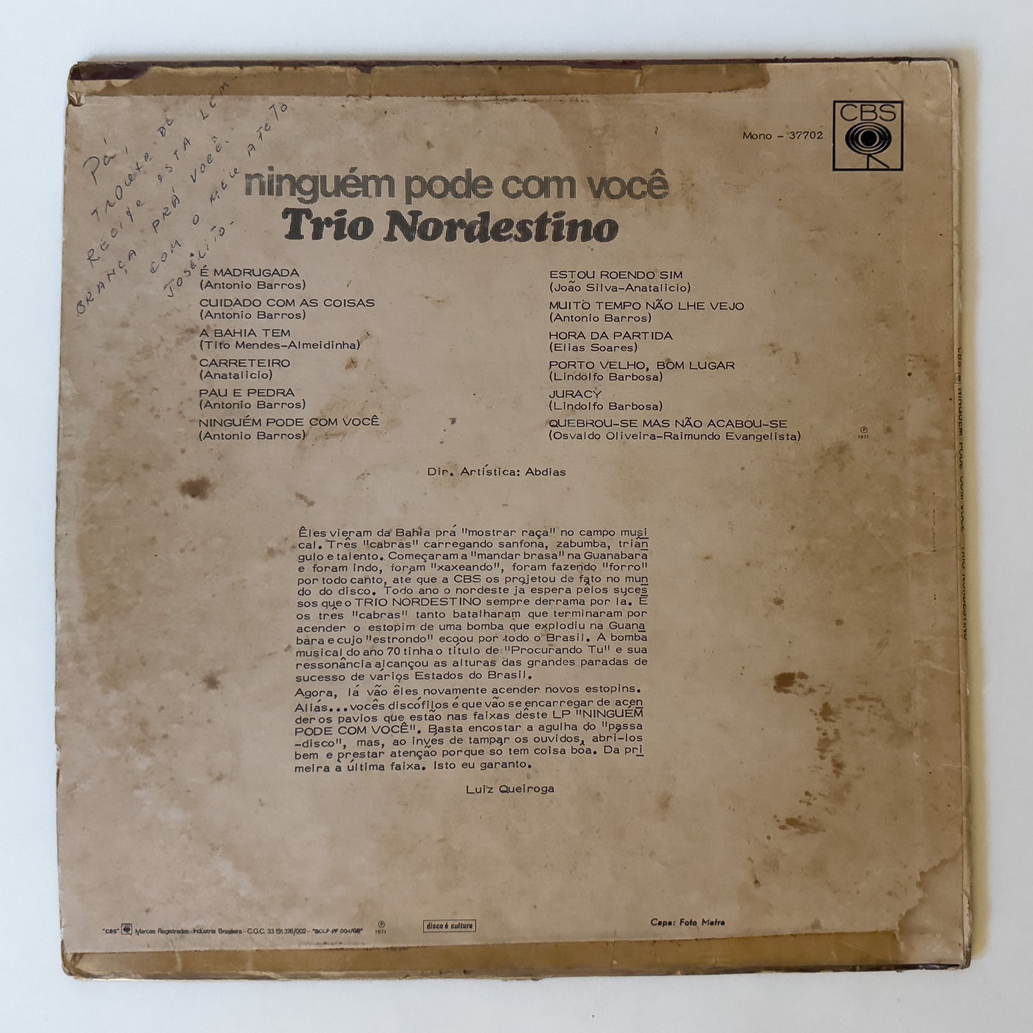 Trio Nordestino - Ninguém Pode Com Você (LP)