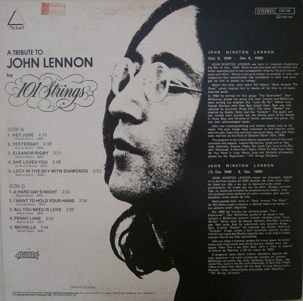 101 Strings - A Tribute To John Lennon (LP)