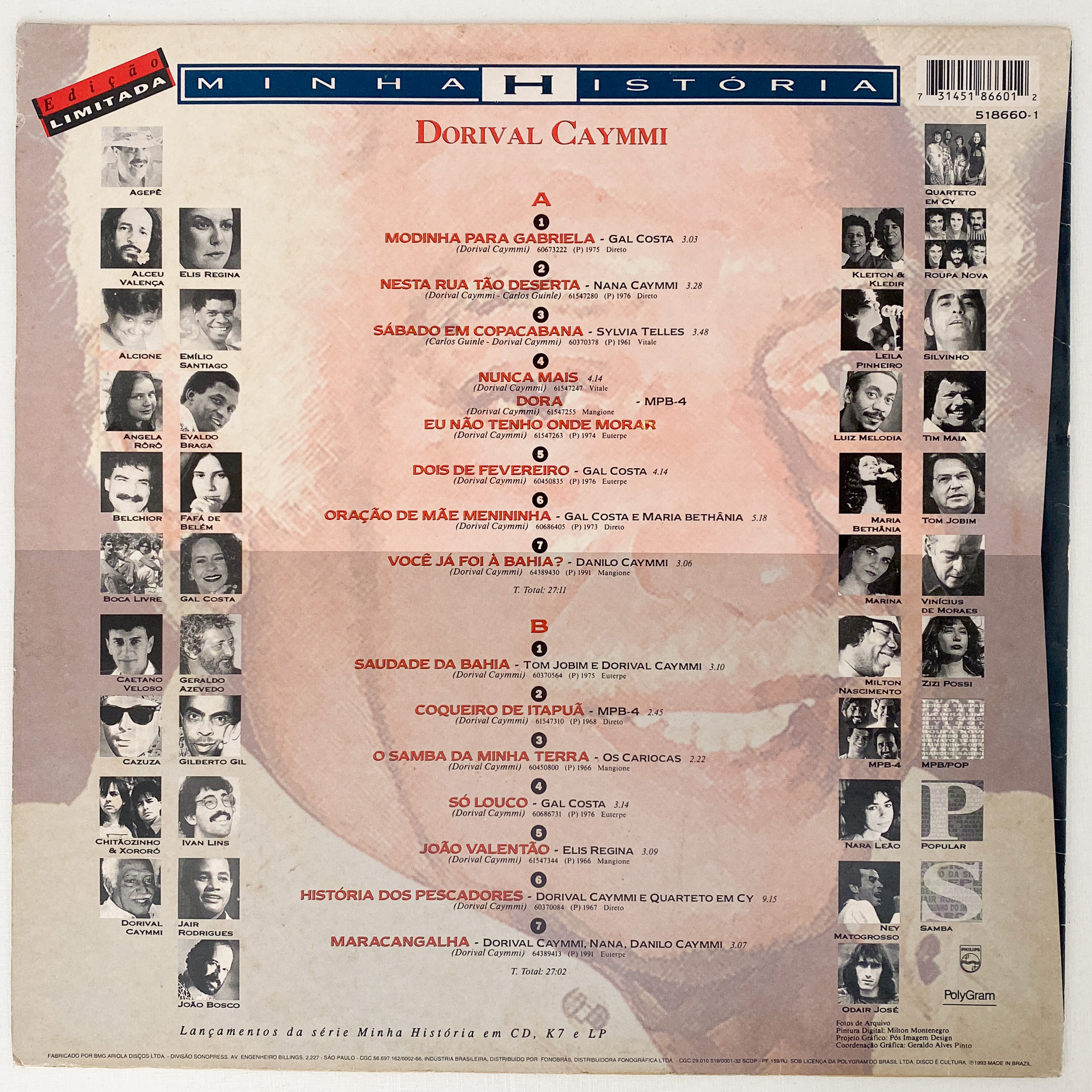 Various — Dorival Caymmi - Minha História - 14 Sucessos - Imagem 2