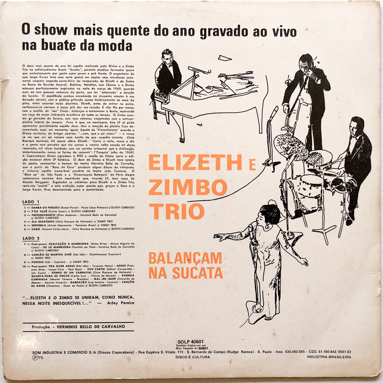 Elizeth Cardoso e Zimbo Trio — Elizeth E Zimbo Trio Balançam Na Sucata - Imagem 2