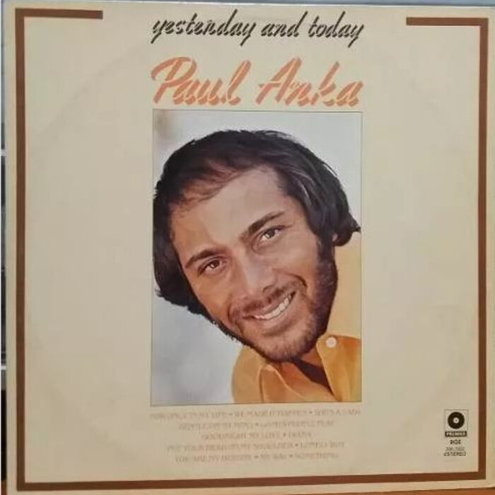 Paul Anka — Yesterday And Today, capa do disco