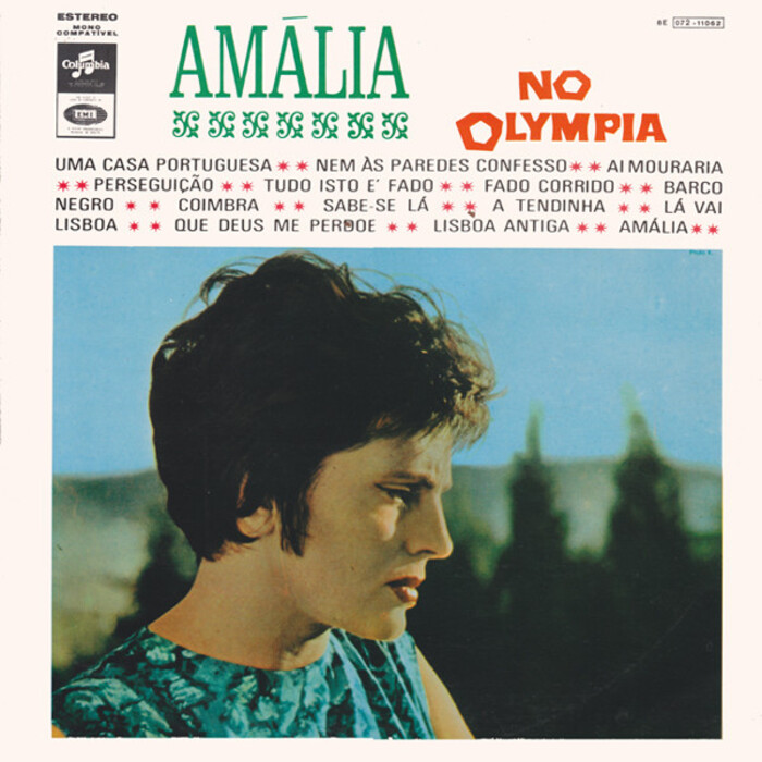 Amália Rodrigues — Amália No Olympia, capa do disco