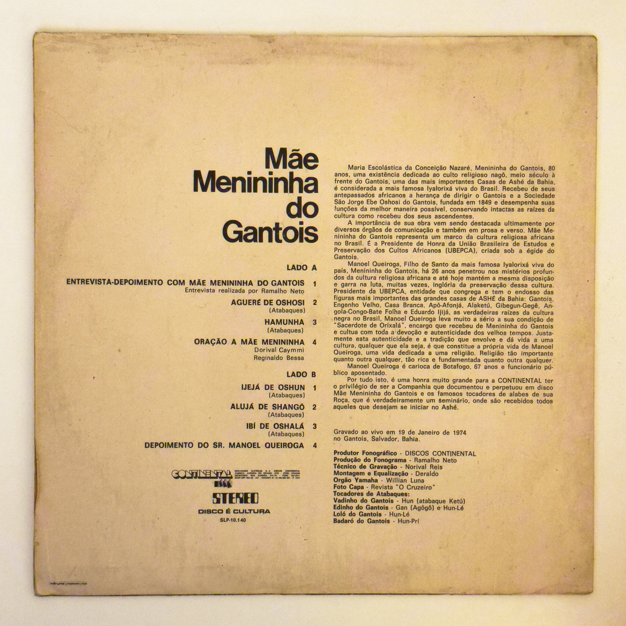Mae Menininha Do Gantois — Mãe Menininha Do Gantois (Gravado Ao Vivo No Gantois, Salvador) - Imagem 2