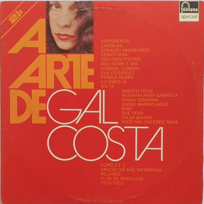 Gal Costa — A Arte De Gal Costa, capa do disco