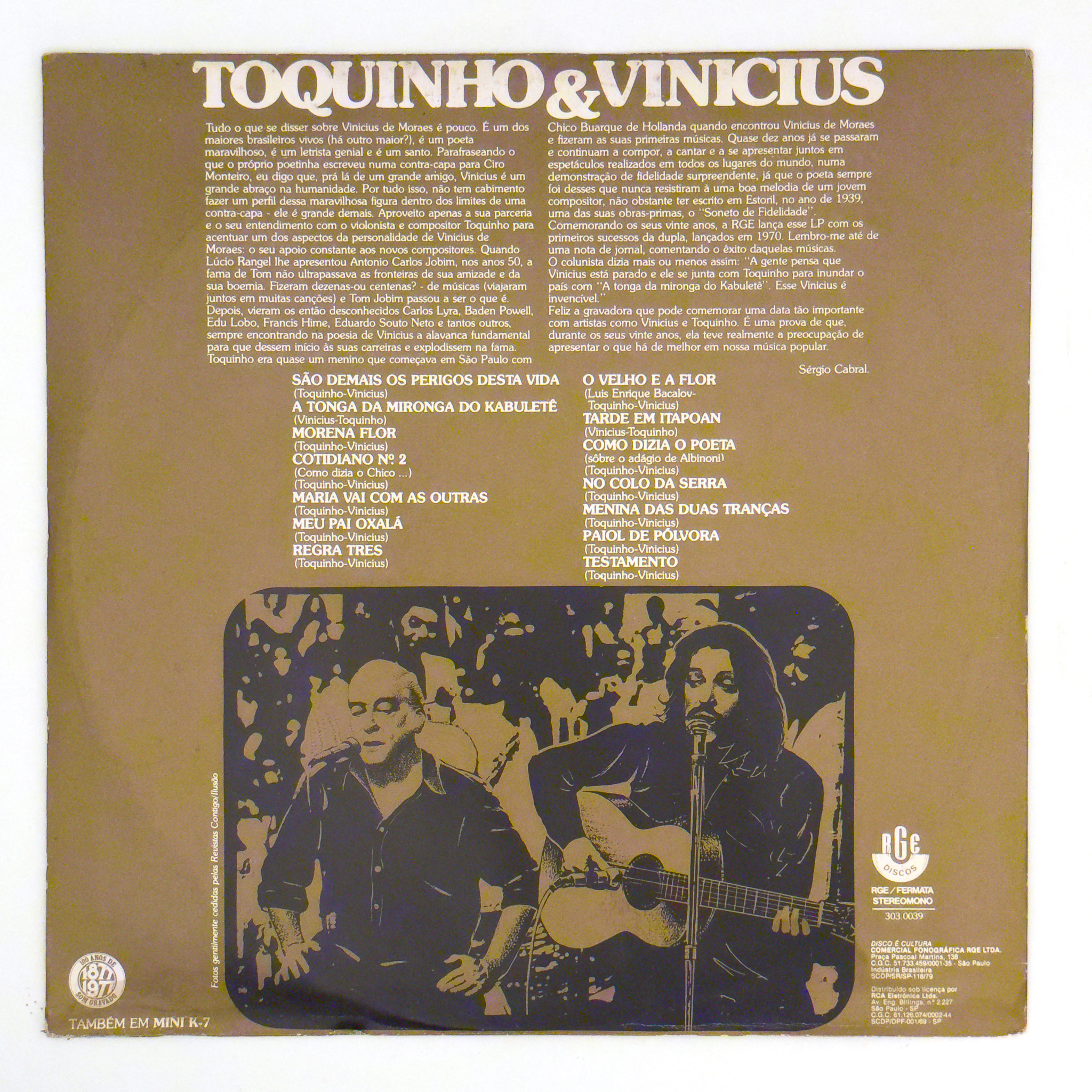 Toquinho & Vinicius — Toquinho & Vinicius - Imagem 2