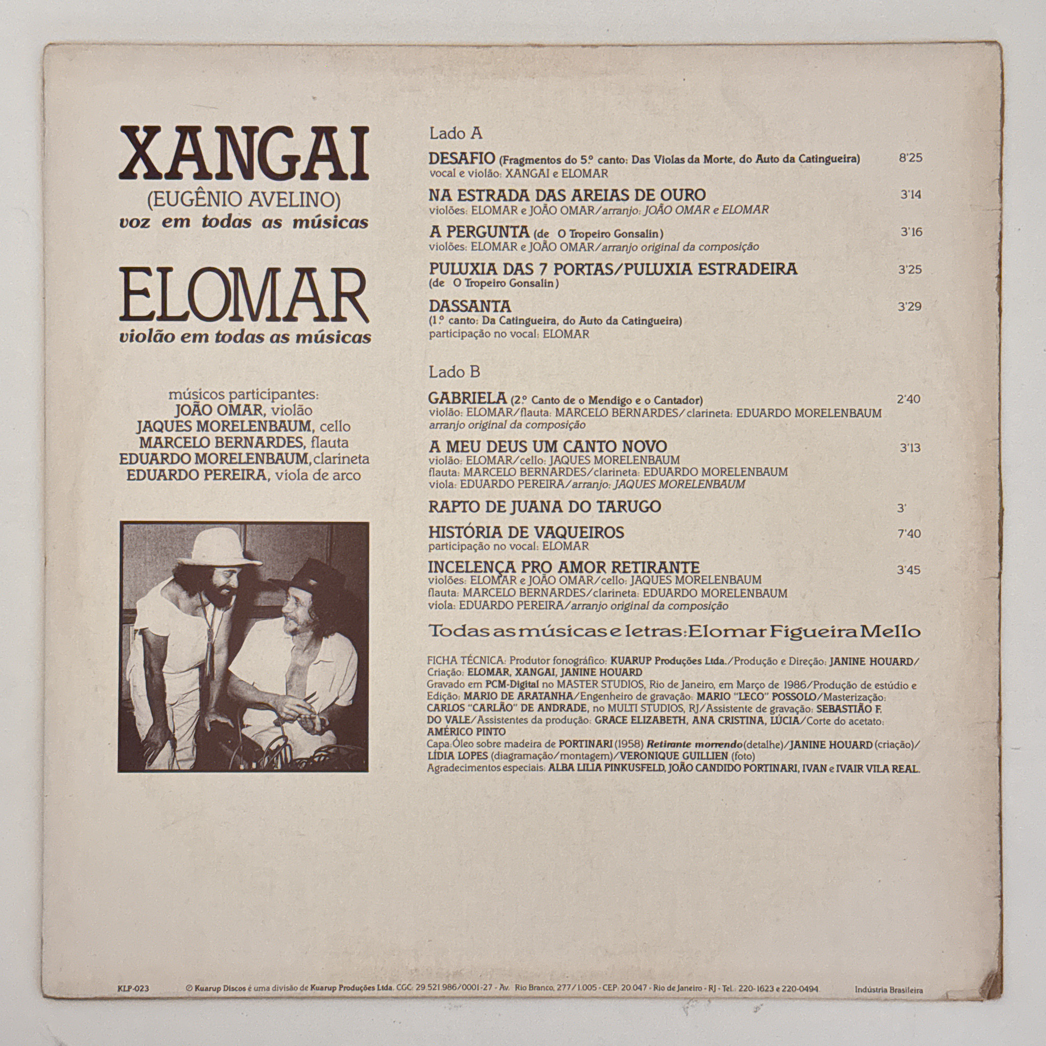 Xangai Canta Cantigas, Incelenças, Puluxias E Tiranas De Elomar - Imagem 2