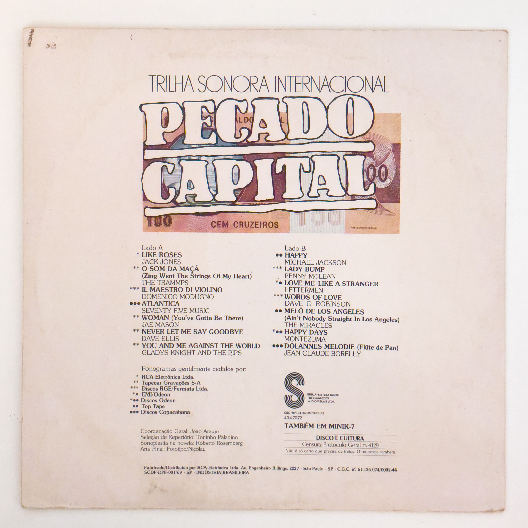 Various — Pecado Capital (Trilha Sonora Internacional) - Imagem 2