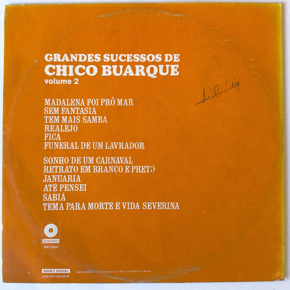 Chico Buarque — Grandes Sucessos de Chico Buarque – Volume 2 - Imagem 2
