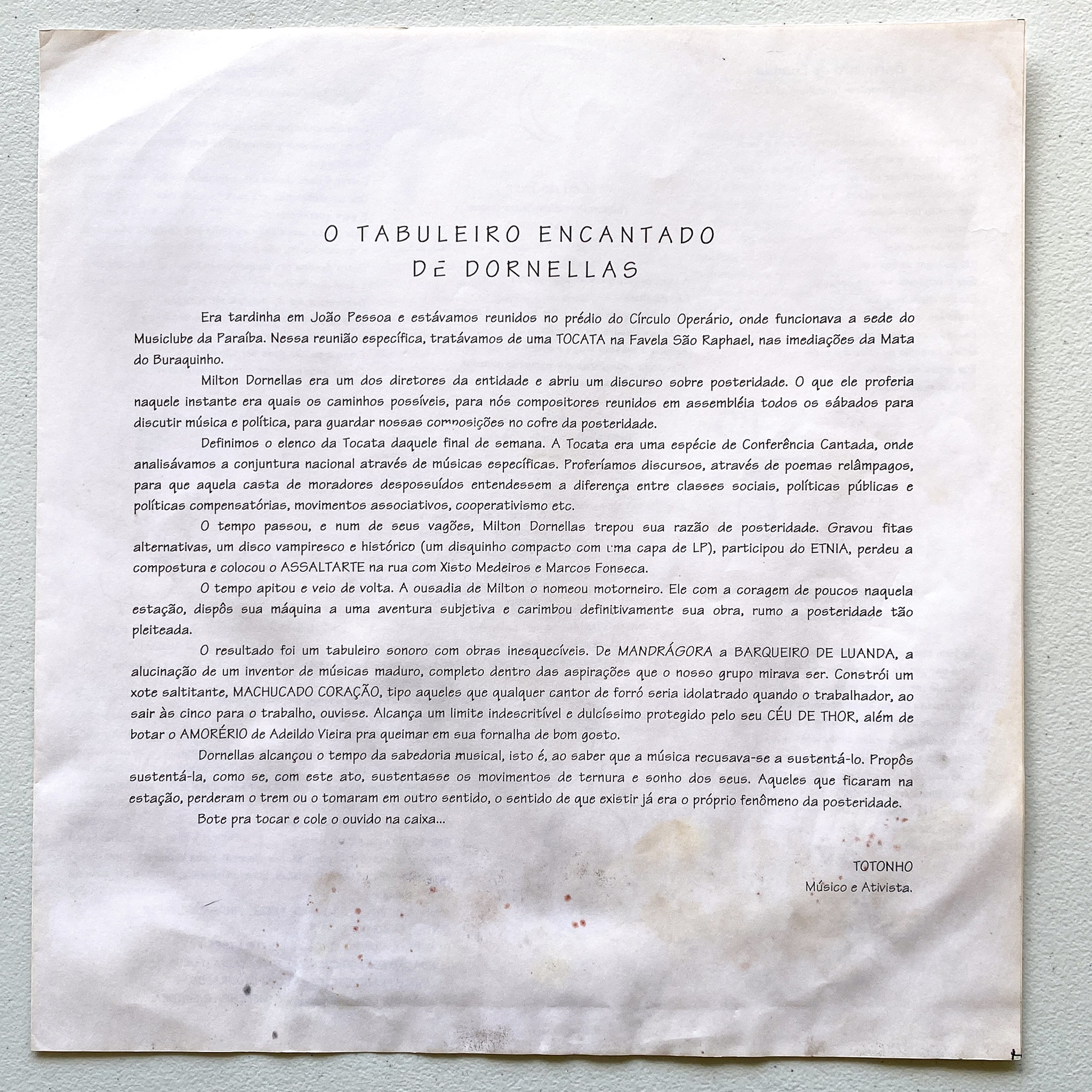Milton Dornellas - Mandrágora (LP, Capa: VG+ Disco: VG+) - Imagem 4
