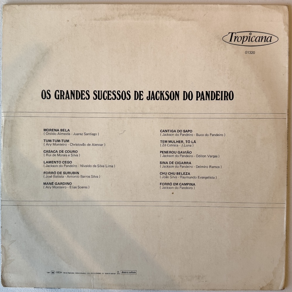 Jackson Do Pandeiro — Os Grandes Sucessos De Jackson Do Pandeiro - Imagem 2