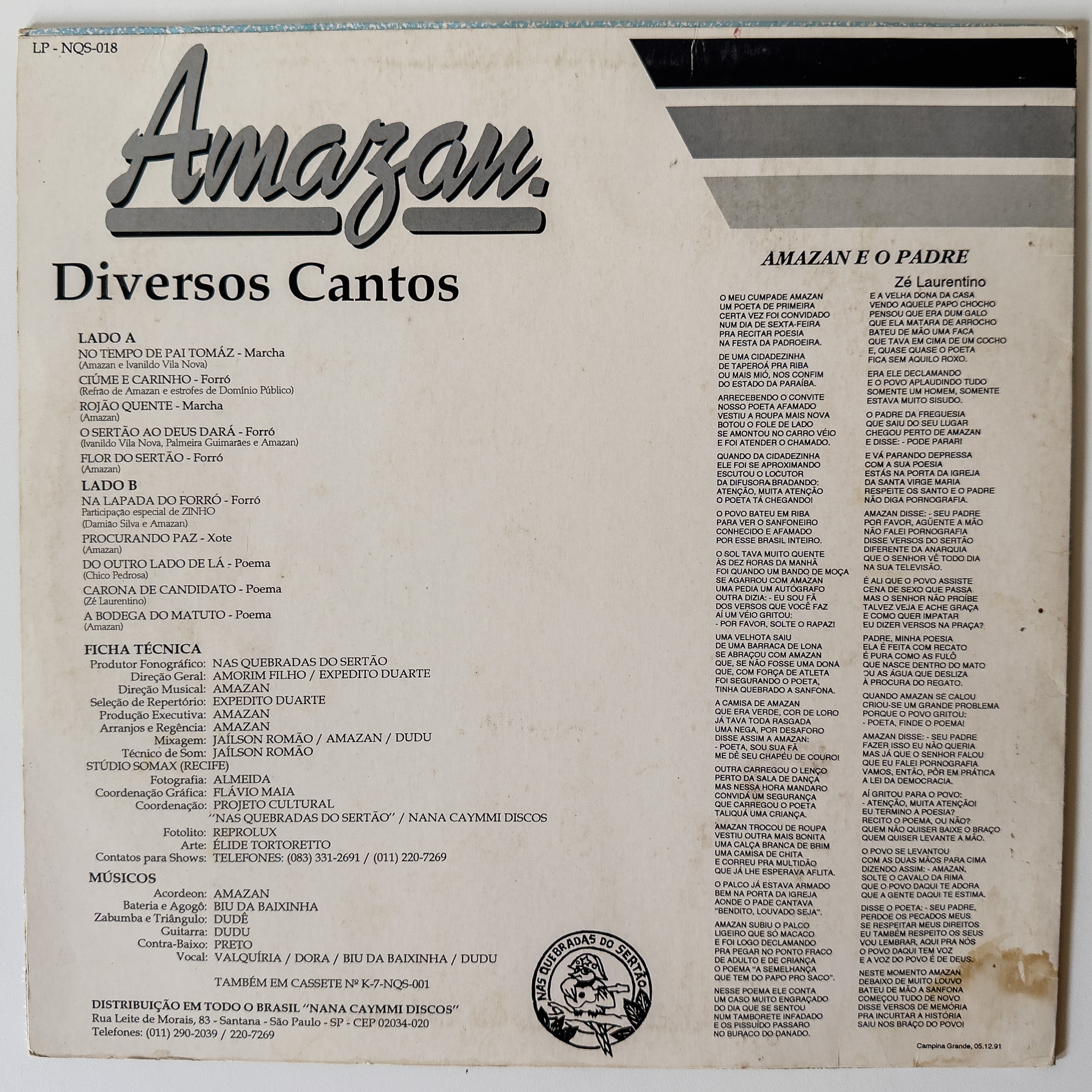 Amazan — Diversos Cantos - Imagem 2
