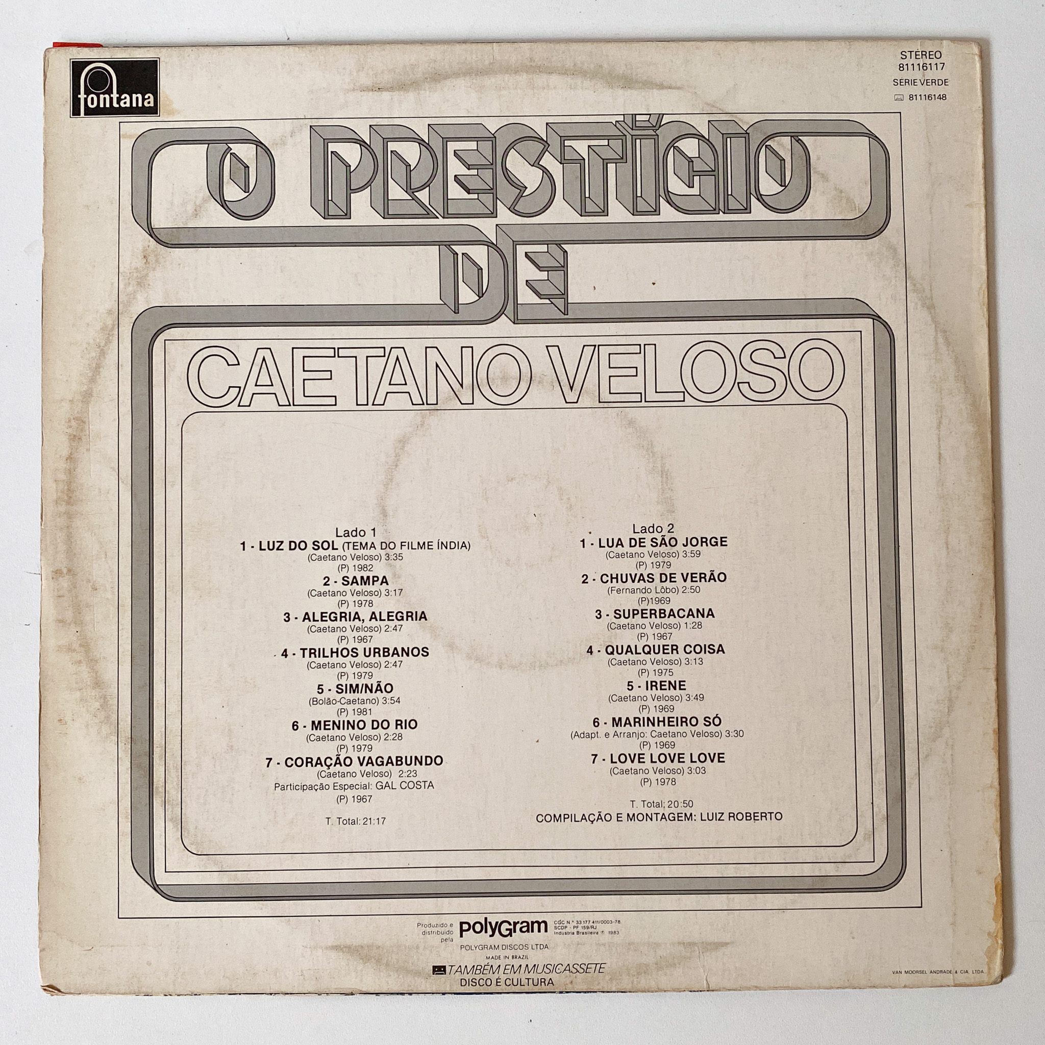 Caetano Veloso — O Prestígio De Caetano Veloso - Imagem 2