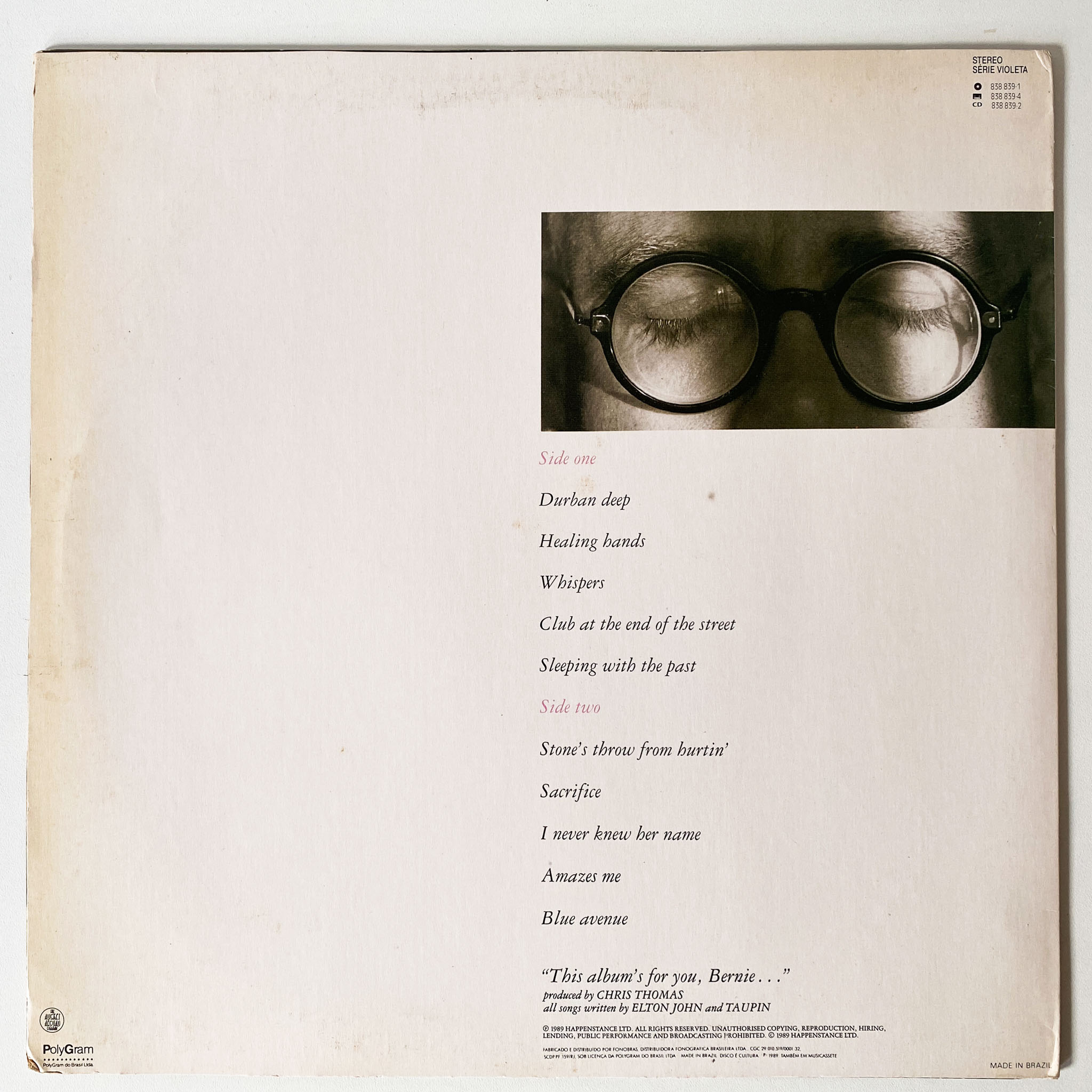 Elton John — Sleeping With The Past - Imagem 2