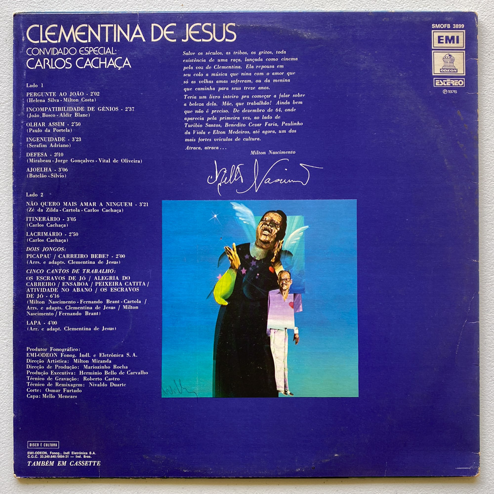 Clementina De Jesus e Carlos Cachaça — Convidado Especial: Carlos Cachaça - Imagem 2