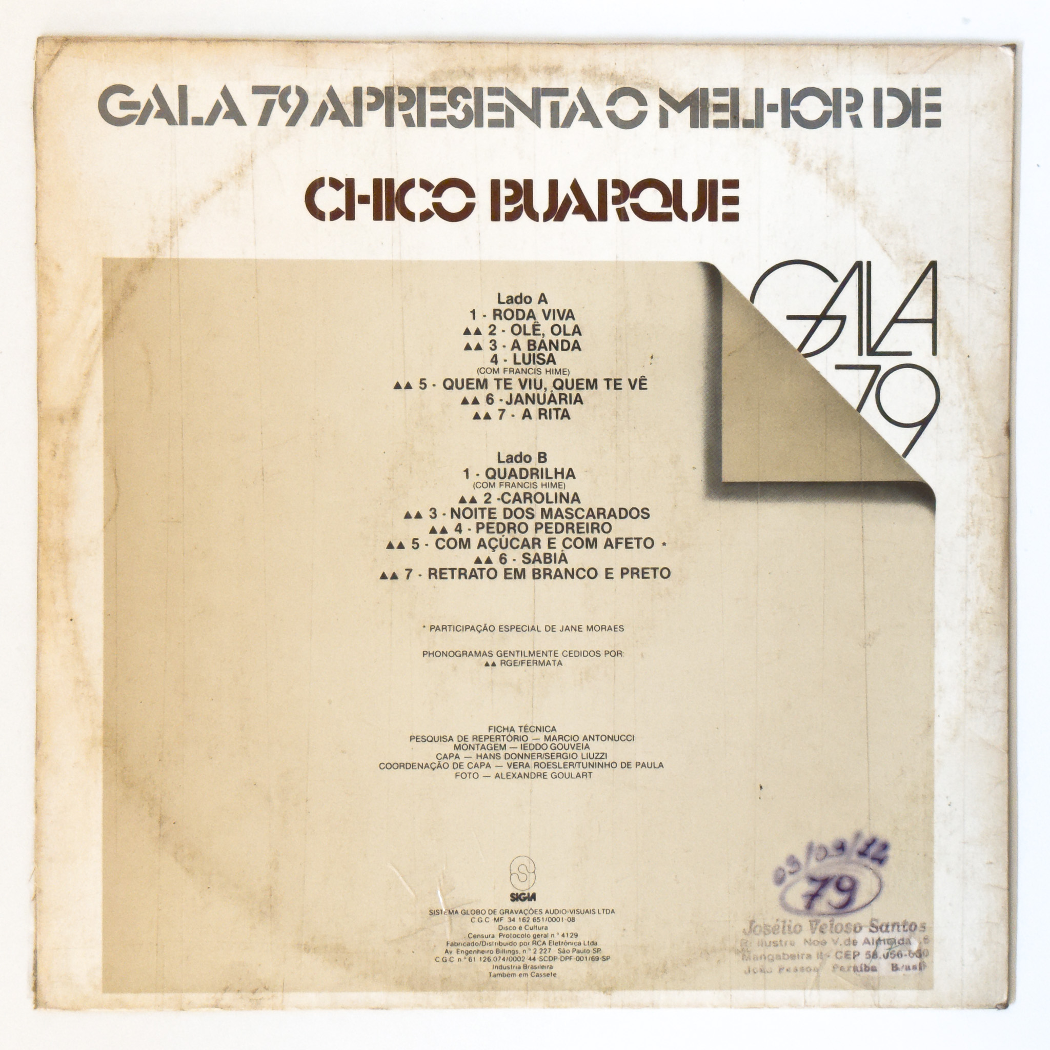Chico Buarque — Gala 79 Apresenta O Melhor De Chico Buarque - Imagem 2