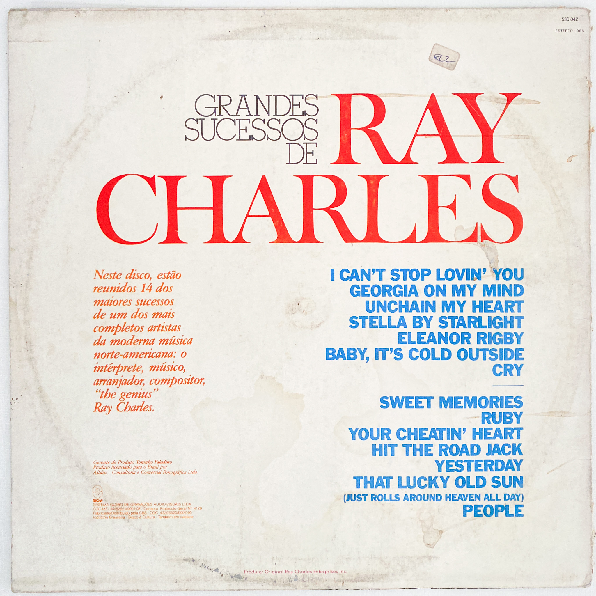 Ray Charles — Grandes Sucessos De Ray Charles - Imagem 2