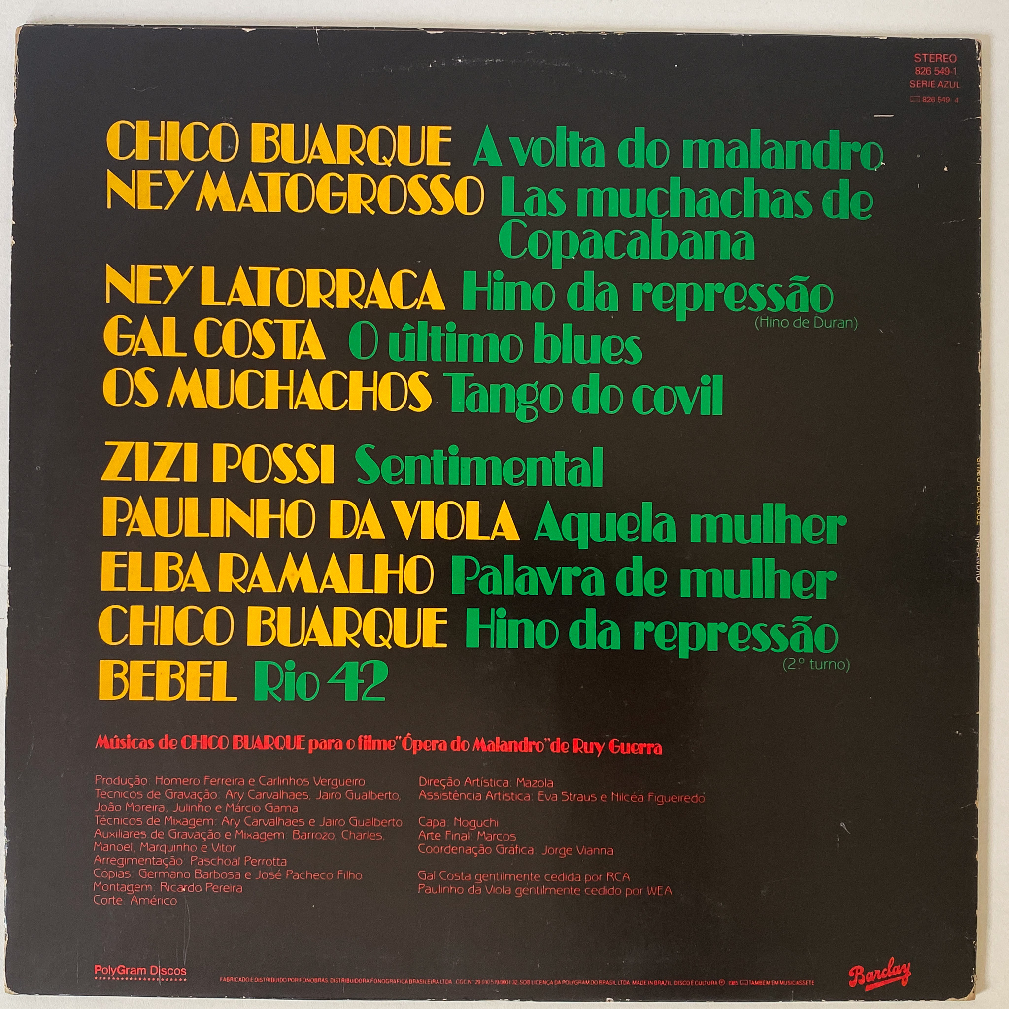 Various — Chico Buarque Apresenta Malandro - Imagem 2