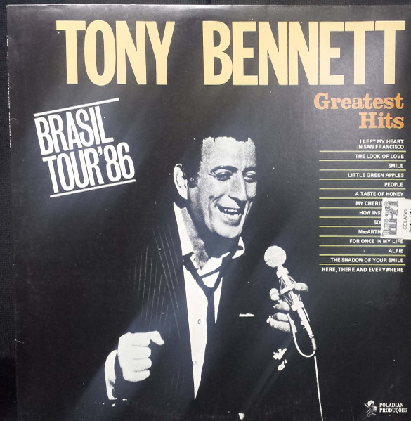 Tony Bennett — Tony Bennett Greatest Hits, capa do disco