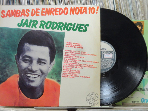 Jair Rodrigues — Sambas De Enredo Nota 10!, capa do disco