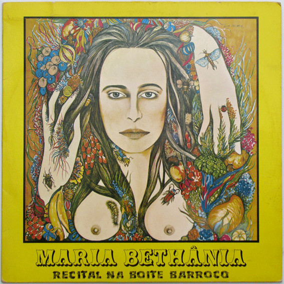 Maria Bethânia — Recital Na Boite Barroco, capa do disco