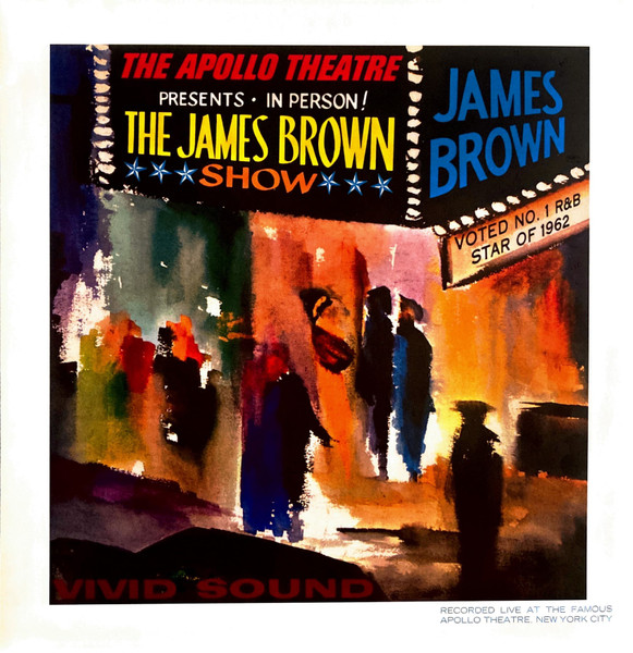 James Brown — Live At The Apollo, capa do disco