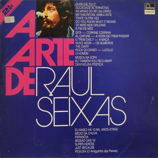 Raul Seixas — A Arte De Raul Seixas, capa do disco