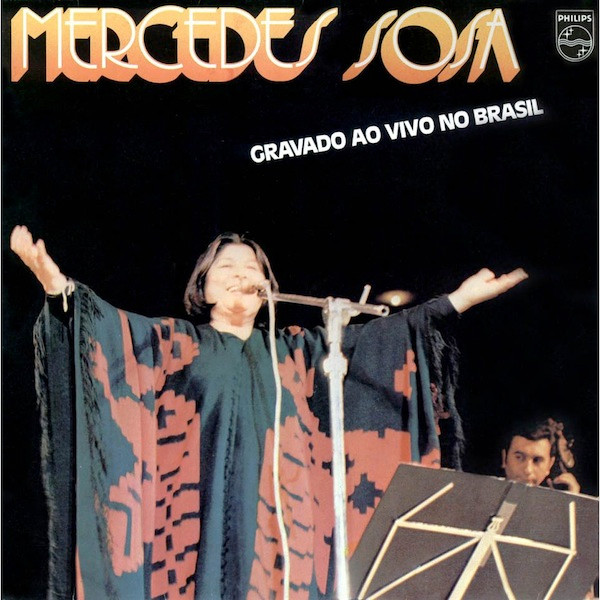 Mercedes Sosa — Gravado Ao Vivo No Brasil, capa do disco