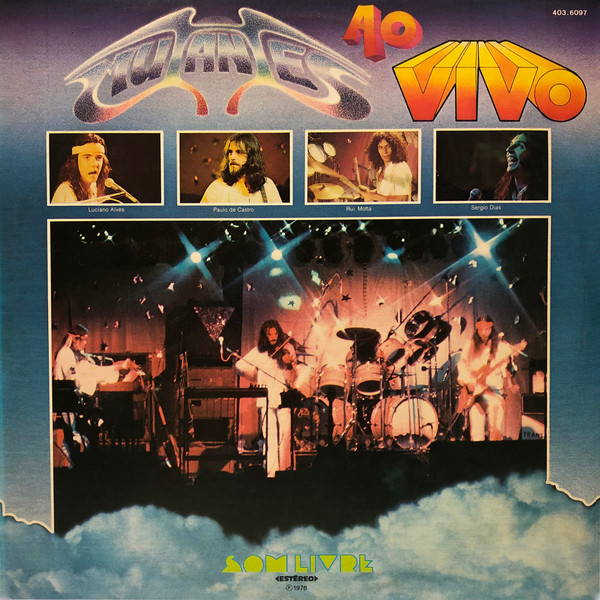 Os Mutantes — Ao Vivo, capa do disco