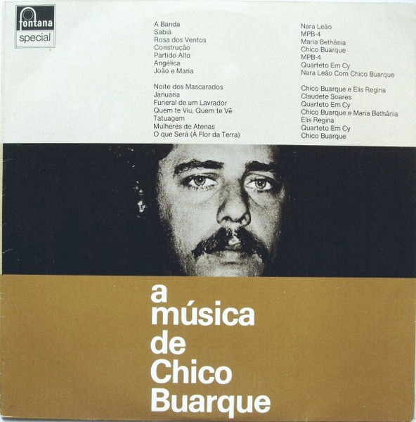 Capa do disco Chico Buarque – A Música De Chico Buarque (LP, Capa: VG+ Disco: VG+)