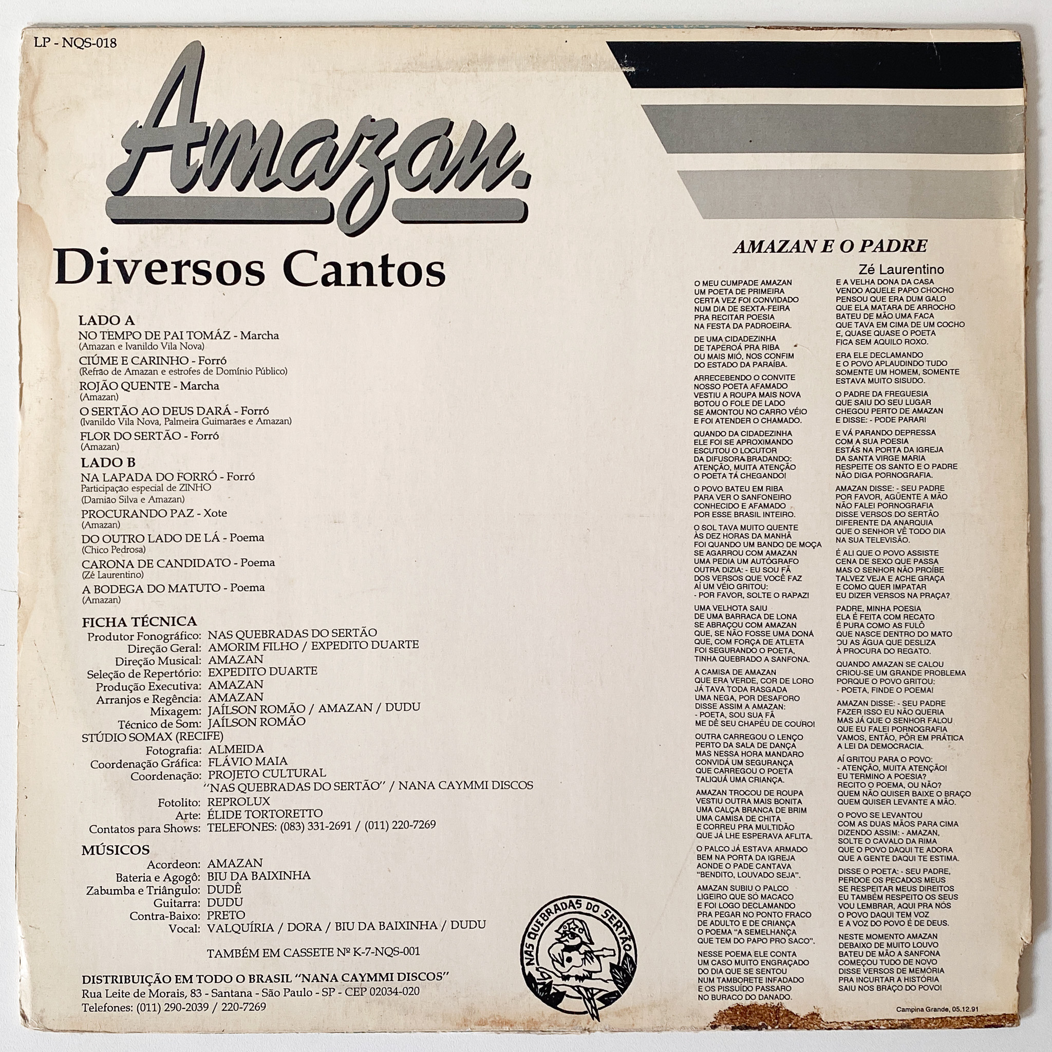Amazan — Diversos Cantos - Imagem 2