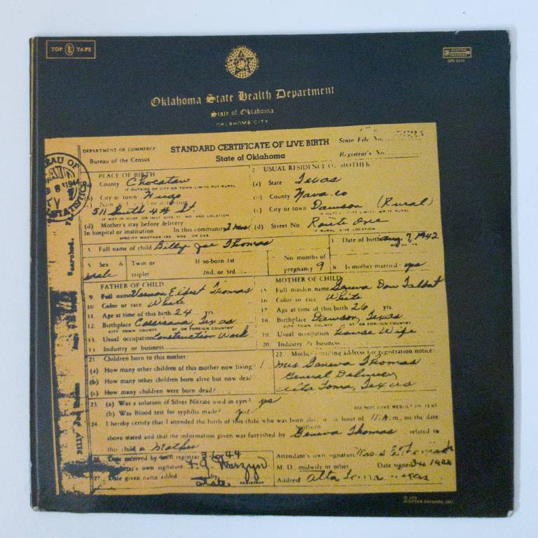 B.J. Thomas - Billy Joe Thomas (Disco de Vinil LP) - Imagem 2