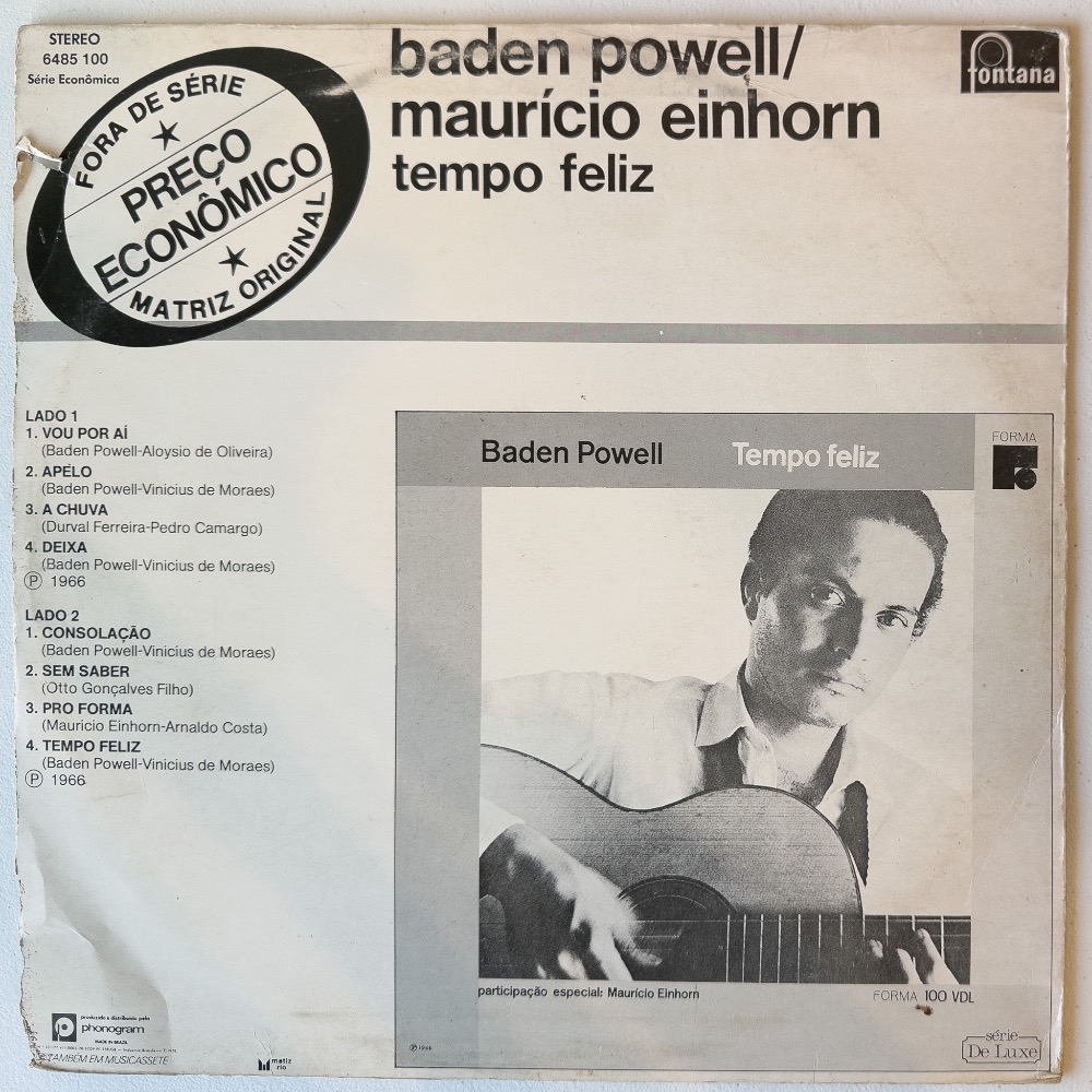 Baden Powell e Mauricio Einhorn — Tempo Feliz - Imagem 2