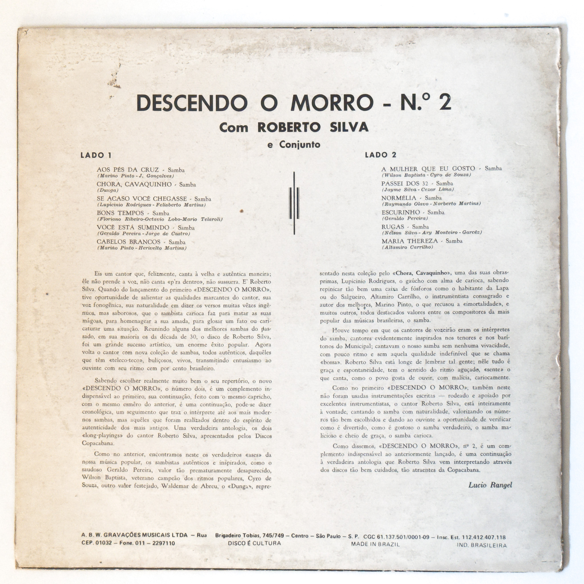 Roberto Silva — Descendo O Morro Nº 2 - Imagem 2