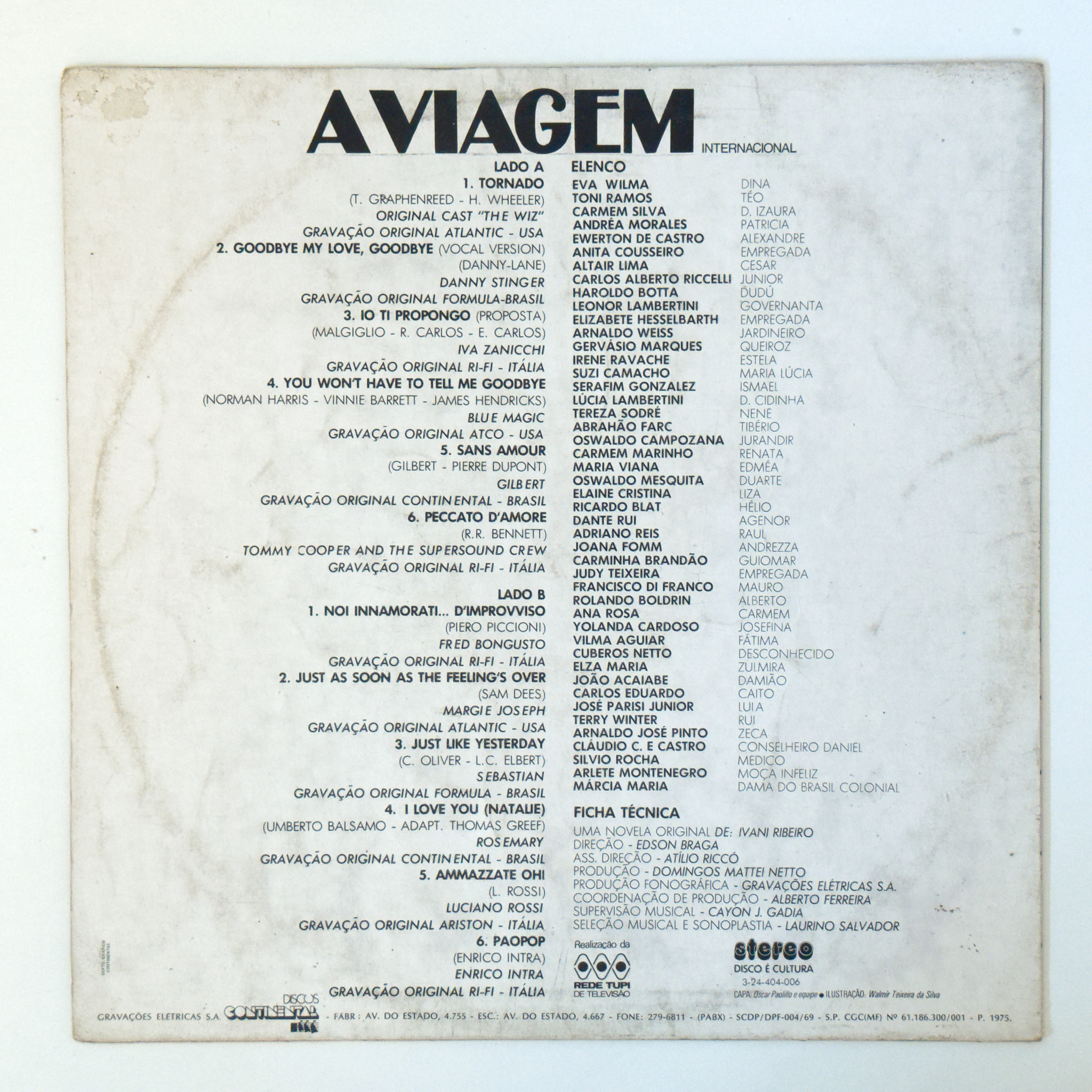 Various — A Viagem (Trilha Internacional Da Novela) - Imagem 2
