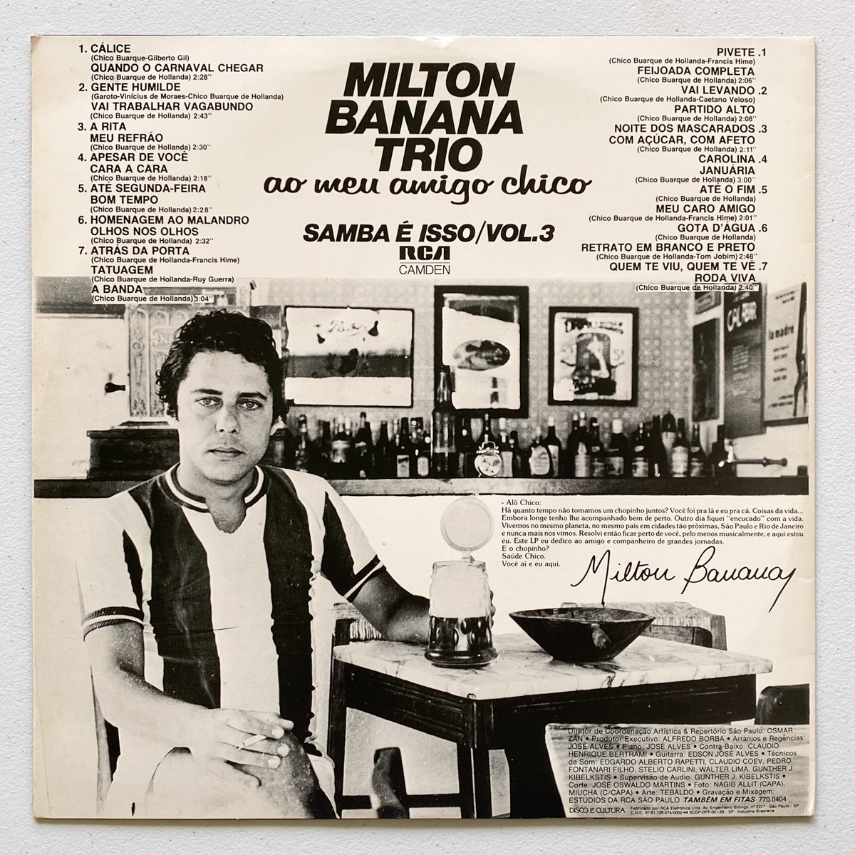 Milton Banana Trio — Ao Meu Amigo Chico (Samba É Isso Vol. 3) - Imagem 2