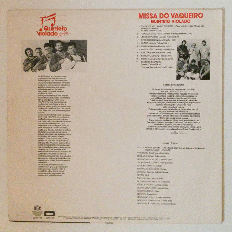 Quinteto Violado — Missa Do Vaqueiro - Imagem 2