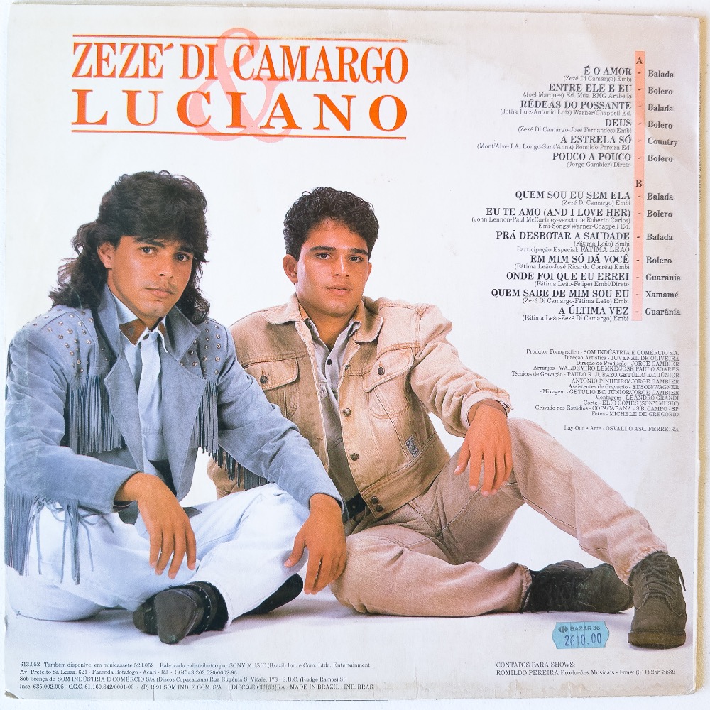 Zezé Di Camargo & Luciano — Zezé Di Camargo & Luciano - Imagem 2