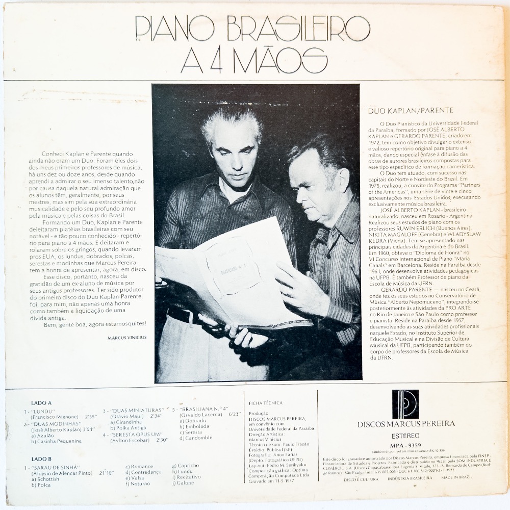 Piano Brasileiro A 4 Mãos - Imagem 2