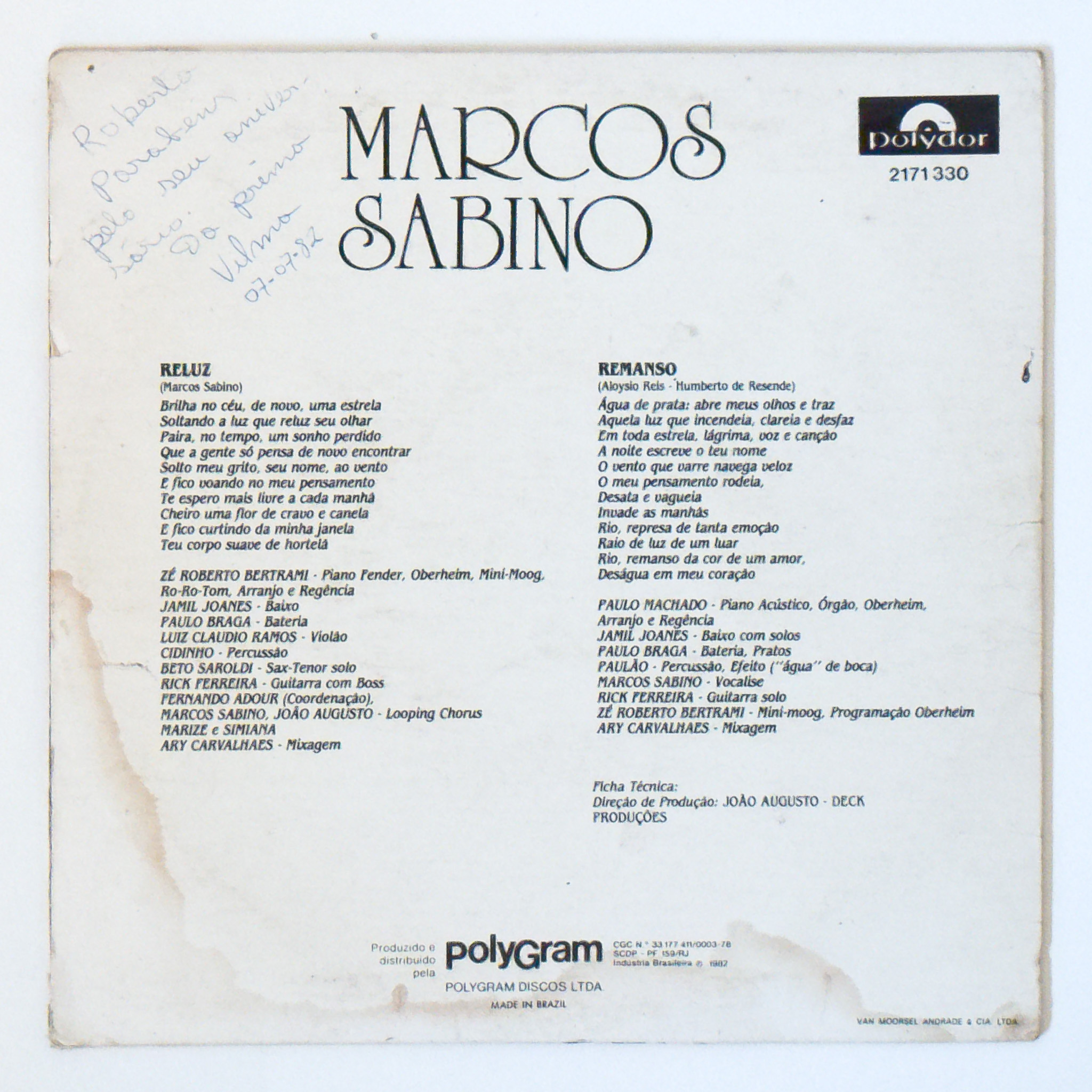 Marcos Sabino — Reluz / Remanso - Imagem 2