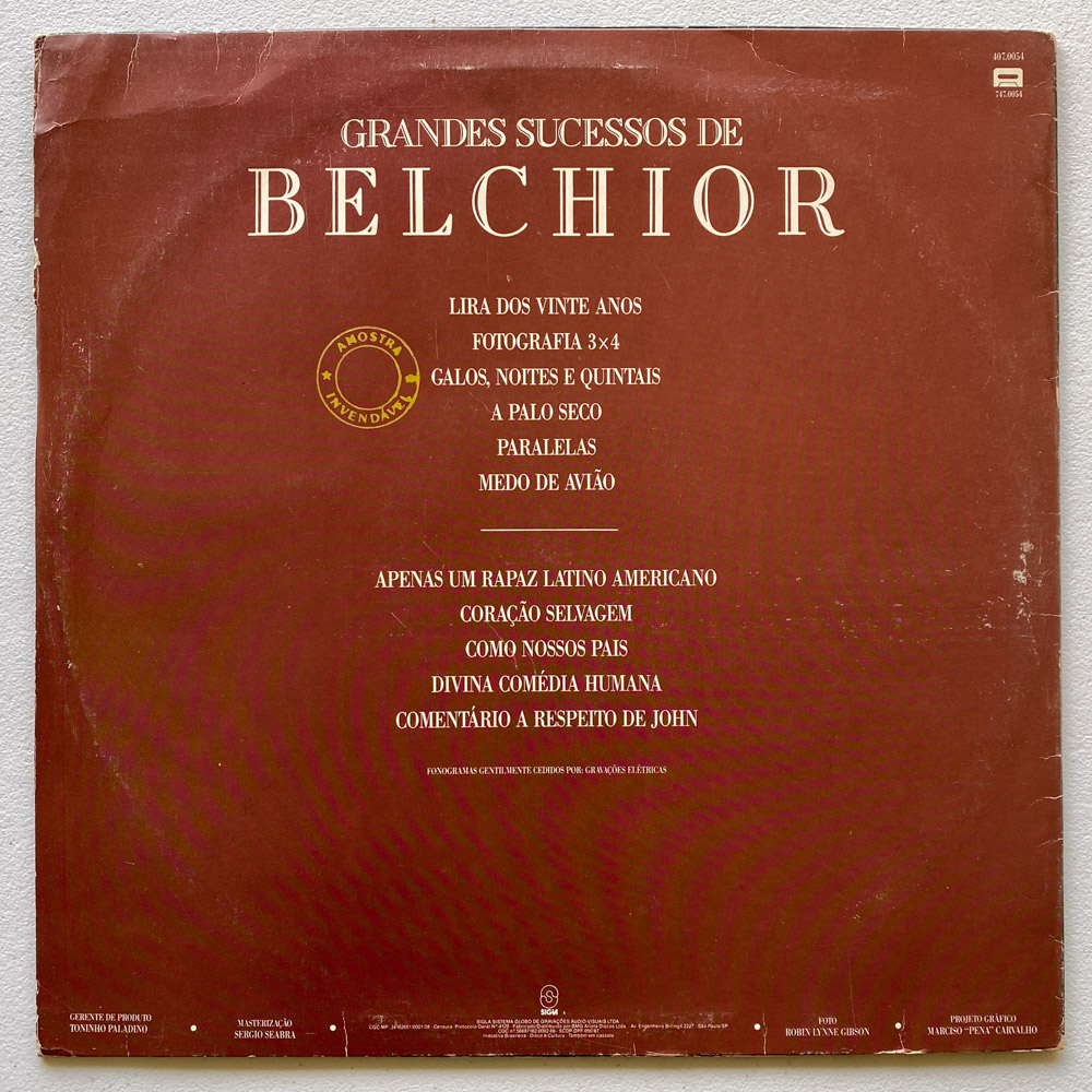 Belchior — Grandes Sucessos de Belchior - Imagem 2